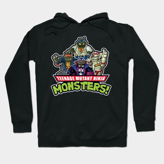 Teenage Mutant Ninja MONSTERS! Hoodie by pentoolarts